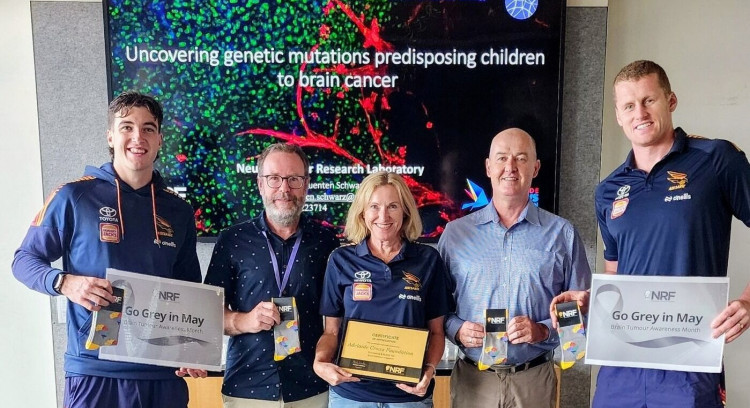 $30,000 Crows Foundation Donation Fuels Hope for Children with Brain Cancer