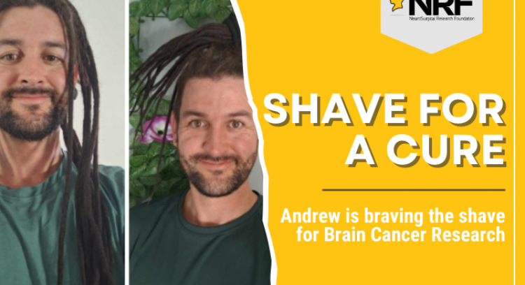 Andrew Braves the Shave for Grey May—and for His Mum