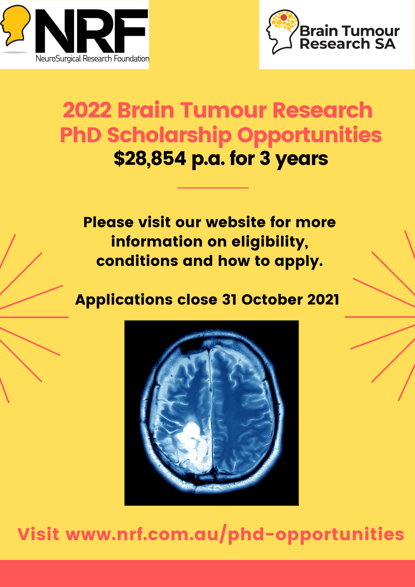 NeuroSurgical Research Foundation PhD Scholarships Available (1).png (775 KB)