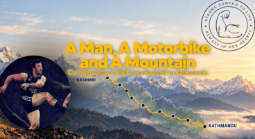 A Man, a Motorbike, a Mission in the Mountains
