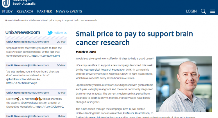 UniSA Begins Fundraising